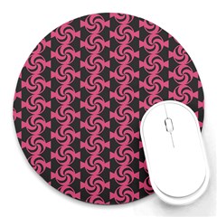 Candy Illustration Pattern Round Mousepads by GardenOfOphir