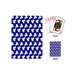 Cute Baby Socks Illustration Pattern Playing Cards (mini) 