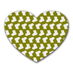 Cute Baby Socks Illustration Pattern Heart Mousepads by GardenOfOphir