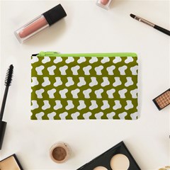 Cute Baby Socks Illustration Pattern Cosmetic Bag (xs) by GardenOfOphir