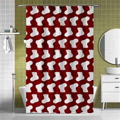 Cute Baby Socks Illustration Pattern Shower Curtain 48  X 72  (small)  by GardenOfOphir