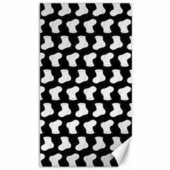 Black And White Cute Baby Socks Illustration Pattern Canvas 40  X 72   by GardenOfOphir