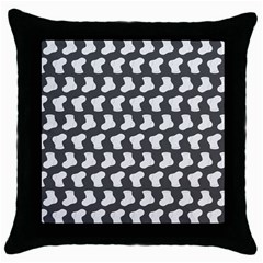 Cute Baby Socks Illustration Pattern Throw Pillow Cases (black) by GardenOfOphir