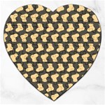 Cute Baby Socks Illustration Pattern Jigsaw Puzzle (Heart) Front