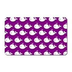 Cute Whale Illustration Pattern Magnet (rectangular) by GardenOfOphir