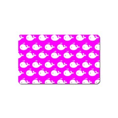 Cute Whale Illustration Pattern Magnet (name Card) by GardenOfOphir