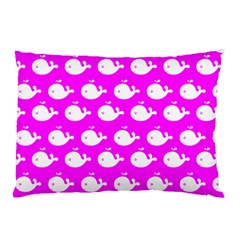 Cute Whale Illustration Pattern Pillow Cases by GardenOfOphir