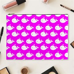 Cute Whale Illustration Pattern Cosmetic Bag (xl) by GardenOfOphir