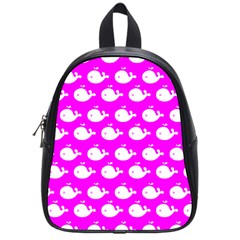 Cute Whale Illustration Pattern School Bags (small)  by GardenOfOphir