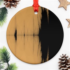 Sunset Black Ornament (round)  by digitaldivadesigns