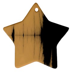 Sunset Black Ornament (star)  by digitaldivadesigns