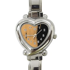 Sunset Black Heart Italian Charm Watch