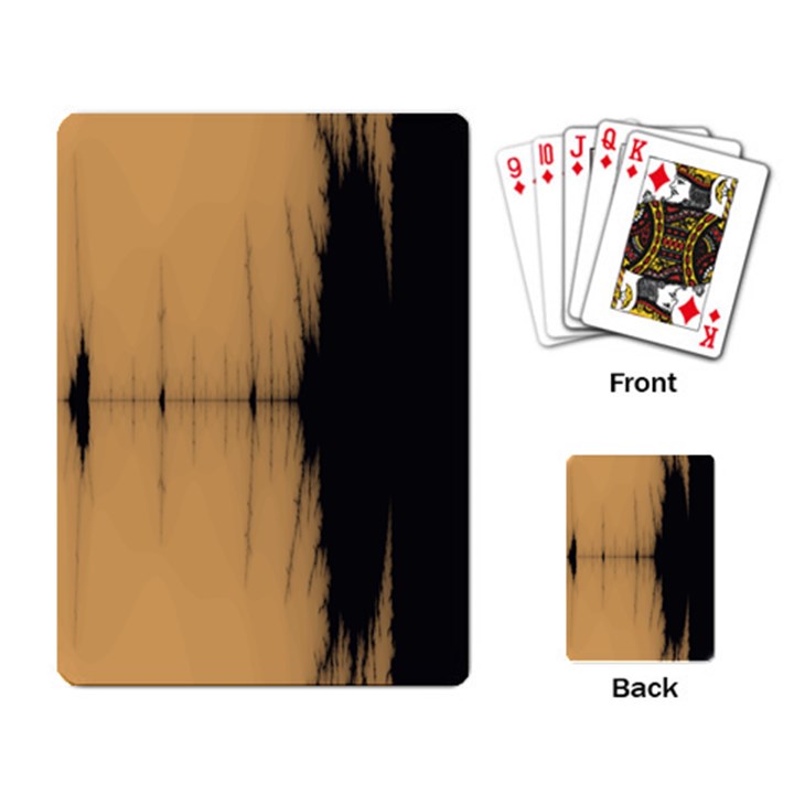 Sunset Black Playing Card