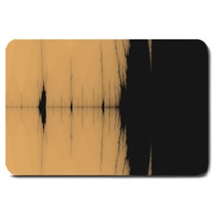 Sunset Black Large Doormat  by digitaldivadesigns