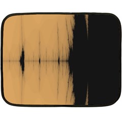 Sunset Black Double Sided Fleece Blanket (mini)  by digitaldivadesigns