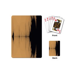 Sunset Black Playing Cards (mini)  by digitaldivadesigns