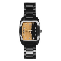 Sunset Black Stainless Steel Barrel Watch by digitaldivadesigns