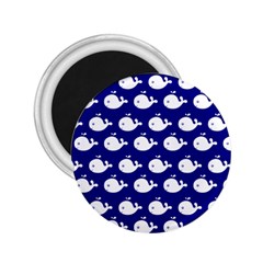 Cute Whale Illustration Pattern 2 25  Magnets by GardenOfOphir