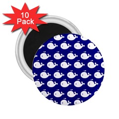 Cute Whale Illustration Pattern 2 25  Magnets (10 Pack)  by GardenOfOphir