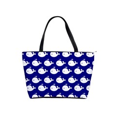 Cute Whale Illustration Pattern Shoulder Handbags by GardenOfOphir