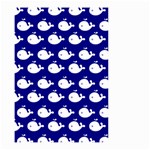 Cute Whale Illustration Pattern Small Garden Flag (Two Sides) Front