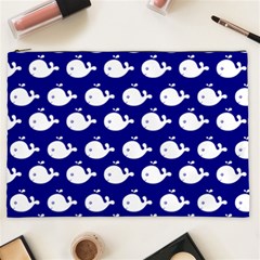 Cute Whale Illustration Pattern Cosmetic Bag (xxl)  by GardenOfOphir