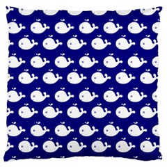 Cute Whale Illustration Pattern Standard Flano Cushion Cases (two Sides)  by GardenOfOphir