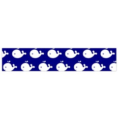 Cute Whale Illustration Pattern Flano Scarf (small)  by GardenOfOphir