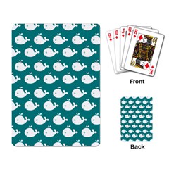 Cute Whale Illustration Pattern Playing Card by GardenOfOphir