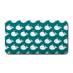 Cute Whale Illustration Pattern Medium Bar Mats by GardenOfOphir