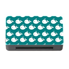 Cute Whale Illustration Pattern Memory Card Reader With Cf by GardenOfOphir