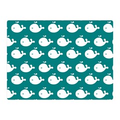 Cute Whale Illustration Pattern Double Sided Flano Blanket (mini)  by GardenOfOphir