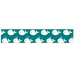 Cute Whale Illustration Pattern Flano Scarf (large) 