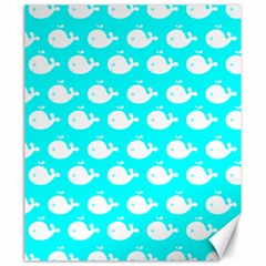 Cute Whale Illustration Pattern Canvas 20  X 24   by GardenOfOphir