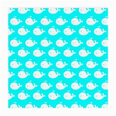 Cute Whale Illustration Pattern Medium Glasses Cloth by GardenOfOphir