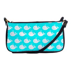 Cute Whale Illustration Pattern Shoulder Clutch Bags by GardenOfOphir