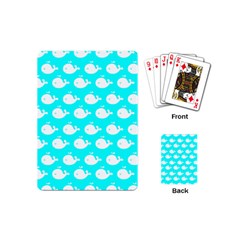 Cute Whale Illustration Pattern Playing Cards (mini) 