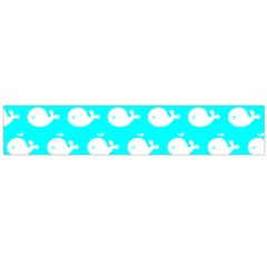 Cute Whale Illustration Pattern Flano Scarf (large) 