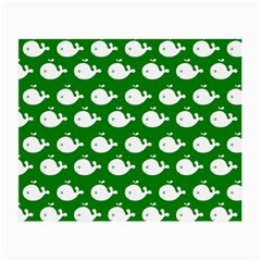 Cute Whale Illustration Pattern Small Glasses Cloth (2-side) by GardenOfOphir