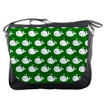 Cute Whale Illustration Pattern Messenger Bags Front