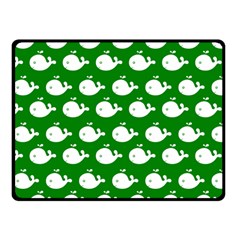 Cute Whale Illustration Pattern Double Sided Fleece Blanket (small)  by GardenOfOphir