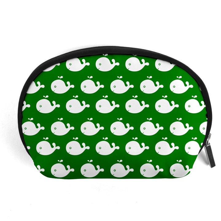 Cute Whale Illustration Pattern Accessory Pouches (Large) 