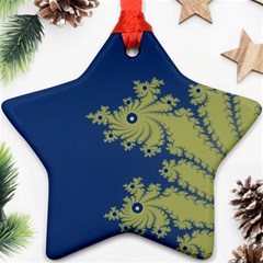 Blue And Green Design Ornament (star) 