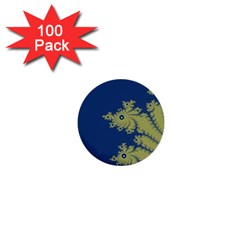 Blue And Green Design 1  Mini Buttons (100 Pack)  by digitaldivadesigns