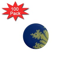 Blue And Green Design 1  Mini Magnets (100 Pack)  by digitaldivadesigns