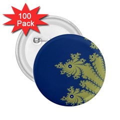 Blue And Green Design 2 25  Buttons (100 Pack)  by digitaldivadesigns