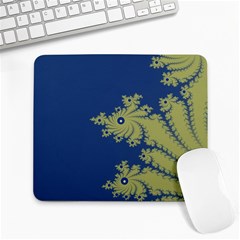 Blue And Green Design Large Mousepads