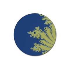 Blue And Green Design Magnet 3  (round) by digitaldivadesigns