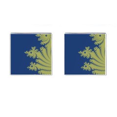 Blue And Green Design Cufflinks (square)