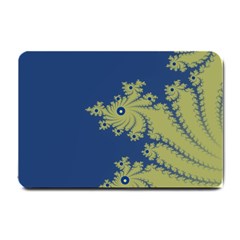 Blue And Green Design Small Doormat  by digitaldivadesigns